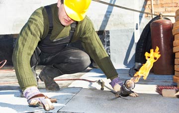 Poundbury flat roof construction